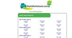 Desktop Screenshot of mathworksheets.com